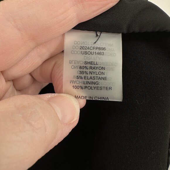 UNIVERSAL STANDARD 2 piece pant suit ponte knit black plus size L 22 24 XL 26 28 - Picture 8 of 15